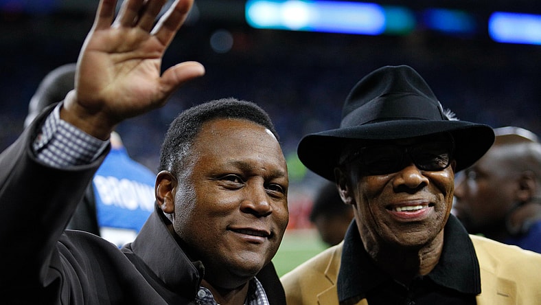 Detroit Lions' Barry Sanders, Lem Barney