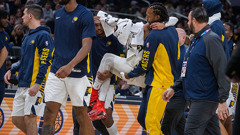 Tyrese Haliburton: carried off floor