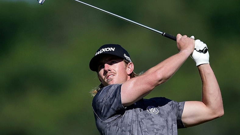 Jake Knapp tees off at the 10th hole at the 2021 Visit Knoxville Open PGA Korn Ferry Tour at Holston Hills Country Club in Knoxville, Tenn. on Thursday, May 13, 2021. The competition runs through Sunday. Single-day tickets are available for $10.

Kns 2021 Visit Knoxville Open