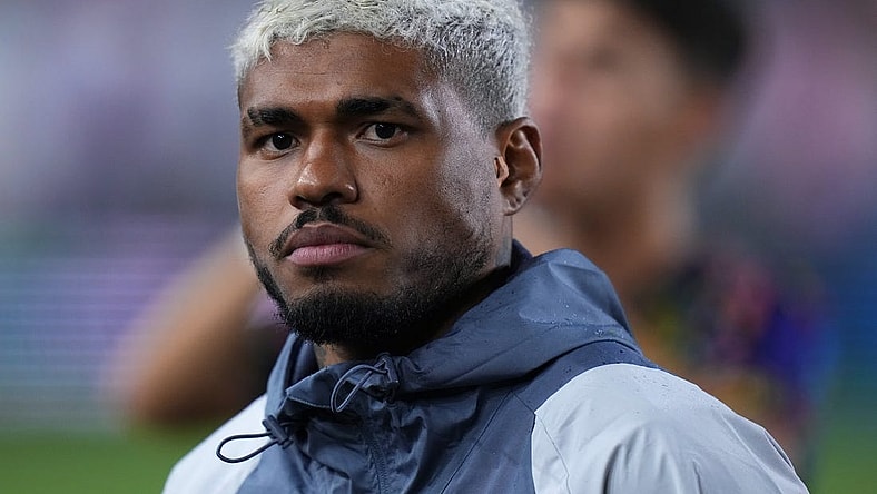 Sep 30, 2023; Fort Lauderdale, Florida, USA; Inter Miami CF forward Josef Martinez (17) looks on before the game against New York City FC at DRV PNK Stadium. Mandatory Credit: Rich Storry-USA TODAY Sports