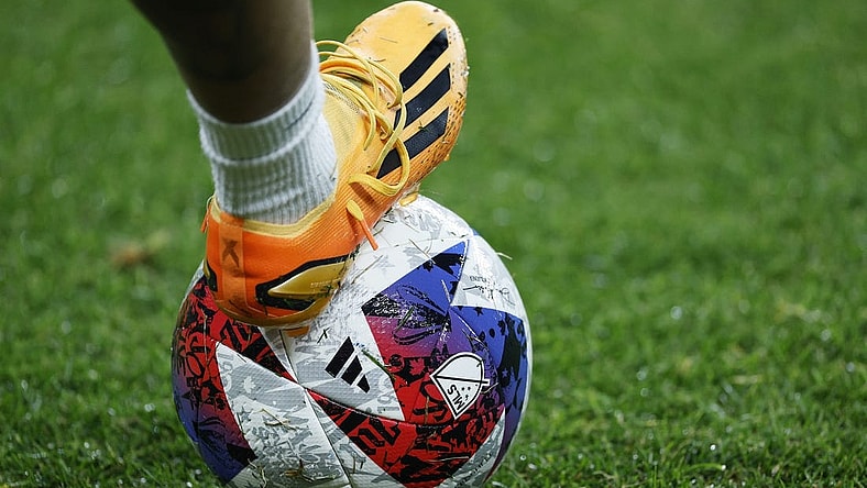 Oct 7, 2023; Sandy, Utah, USA; The is a general view of a practice ball prior to the game between Real Salt Lake and Sporting Kansas City at America First Field. Mandatory Credit: Jeff Swinger-USA TODAY Sports