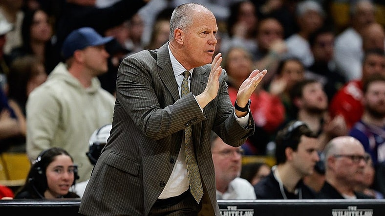 Feb 10, 2024; Boulder, Colorado, USA; Colorado Buffaloes head coach Tad Boyle in the first half against the Arizona Wildcats at CU Events Center. Mandatory Credit: Isaiah J. Downing-USA TODAY Sports