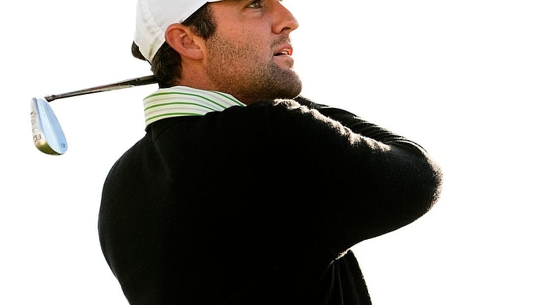Scottie Scheffler plays his tee shot on the fourth hole during the third round of the WM Phoenix Open at TPC Scottsdale on Feb. 10, 2024.