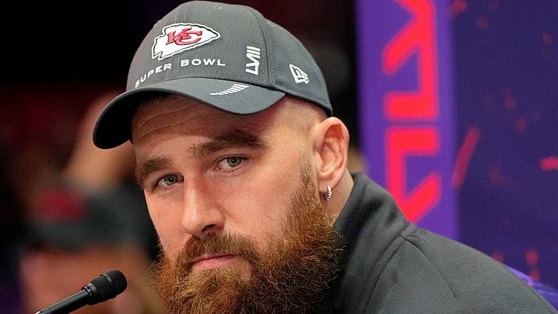 Kansas City Chiefs' Travis Kelce, San Francisco 49ers fans