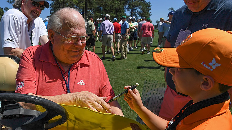 Verne Lundquist The Masters - Practice Round