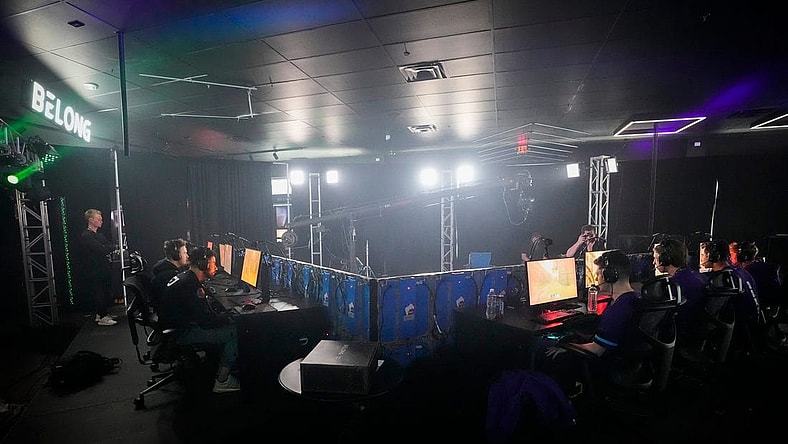 Minnesota R  KKR, right, play against OpTic Texas on the main livestream stage during the Call of Duty League Pro-Am Classic esports tournament at Belong Gaming Arena in Columbus on May 6, 2022.

Call Of Duty Esports Tournament