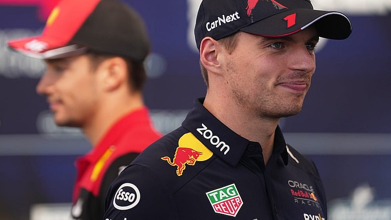 Red Bull Racing driver Max Verstappen speaks to the media during preparation day for F1 at Circuit of the Americas on Thursday, Oct. 20, 2022.

Formula One Mlc 00393