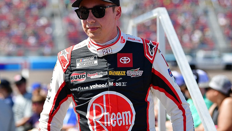 Mar 10, 2024; Avondale, Arizona, USA; NASCAR Cup Series driver Christopher Bell (20) during the Shriners Childrens 500 at Phoenix Raceway. Mandatory Credit: Gary A. Vasquez-USA TODAY Sports