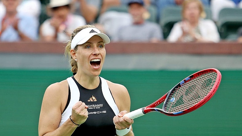 Angelique Kerber defeated Veronika Kudermetova 6-4, 7-5 during their round three match at the BNP Paribas Open in Indian Wells, Calif., on Sunday, March 10, 2024.