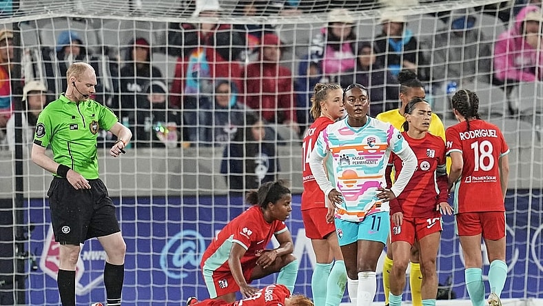 Mar 24, 2024; San Diego, California, USA; San Diego Wave FC forward Jaedyn Shaw (11) misses a shot on goal during the second half against the Kansas City Current at Snapdragon Stadium. Mandatory Credit: Ray Acevedo-USA TODAY Sports