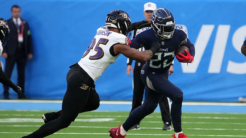 Baltimore Ravens running back Derrick Henry