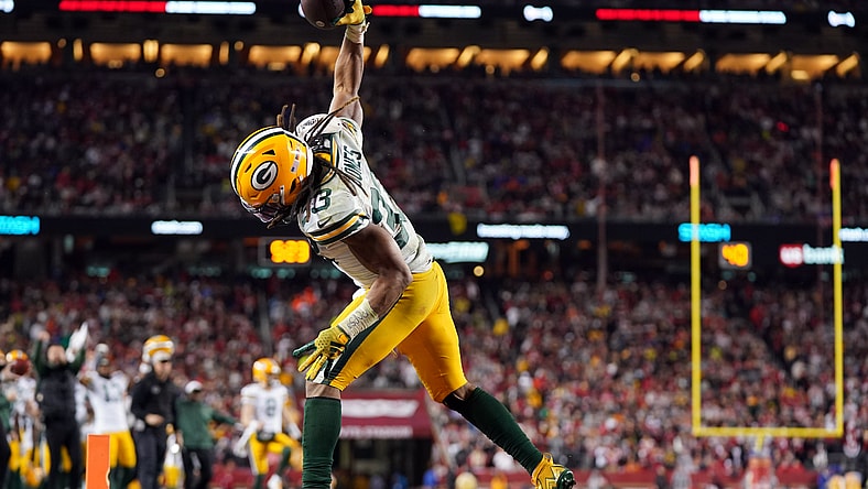 Green Bay Packers running back Aaron Jones
