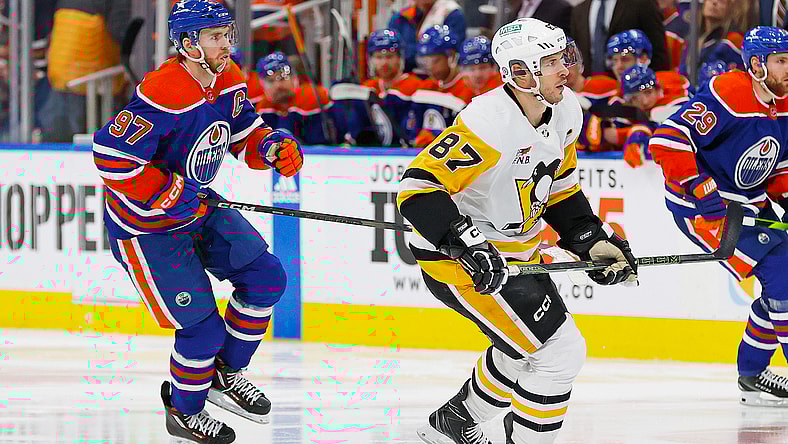 NHL: Pittsburgh Penguins at Edmonton Oilers