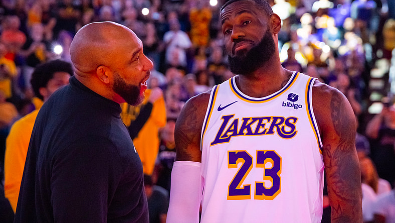 Los Angeles Lakers Darvin Ham, LeBron James