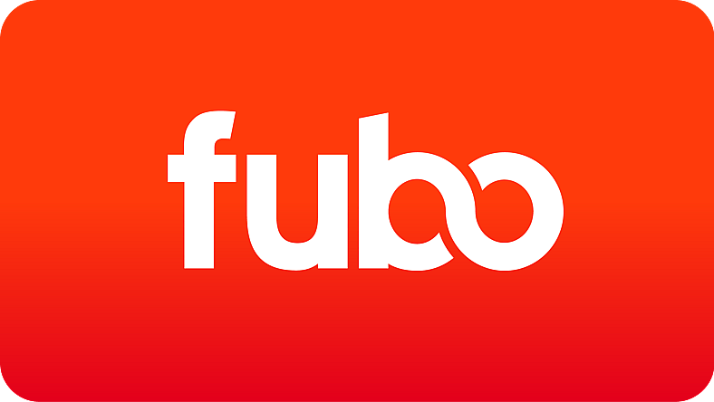 Fubo logo in orange and white