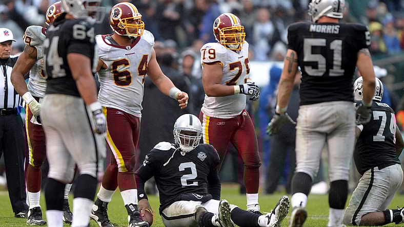 Oakland Raiders Las Vegas Raiders JaMarcus Russell NFL Draft