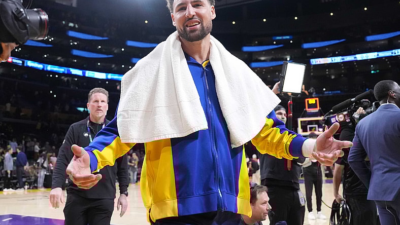 Klay Thompson against the Los Angeles Lakers