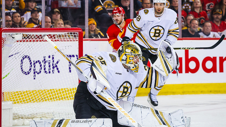 NHL: Boston Bruins at Calgary Flames
