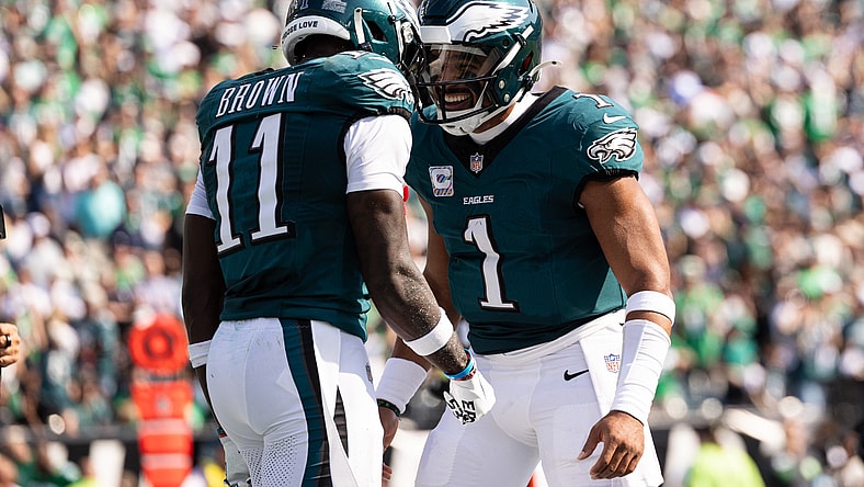 Jalen Hurts, A.J. Brown, Philadelphia Eagles