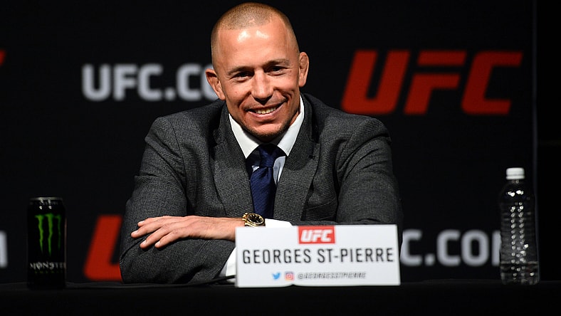 MMA: UFC 209-Weigh Ins, Georges St-Pierre