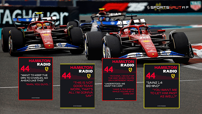 lewis hamilton ferrari miami grand prix radio