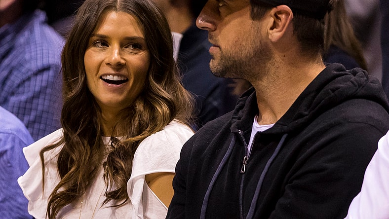 Danica Patrick Aaron Rodgers NBA: Playoffs-Boston Celtics at Milwaukee Bucks