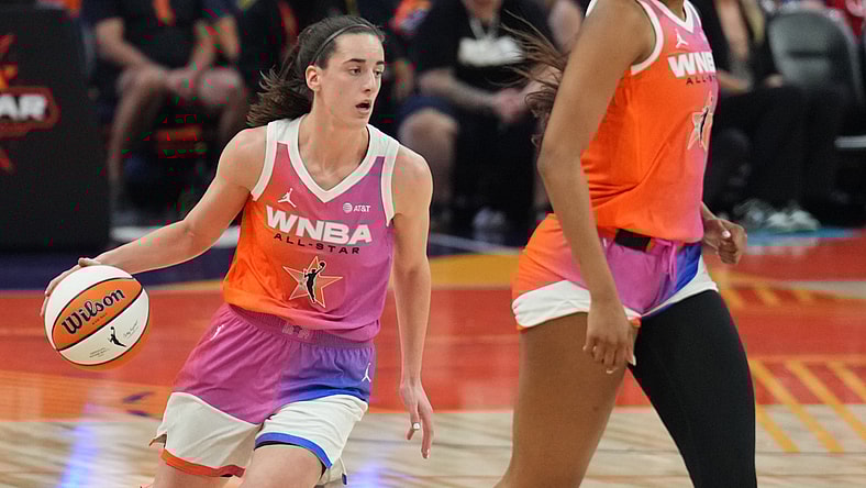 Caitlin Clark, Angel Reese. WNBA: All Star Game-USA Women's National Team at Team WNBA