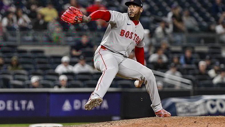 Boston Red Sox reliever Aroldis Chapman