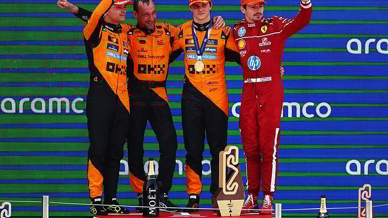 2025 Spanish Grand Prix mclaren ferrari piastri norris leclerc