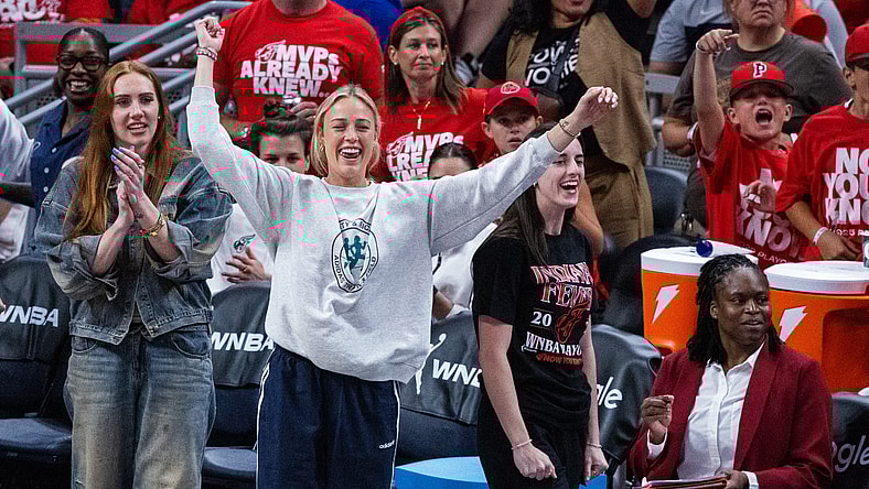 Caitlin Clark and Sophie Cunningham