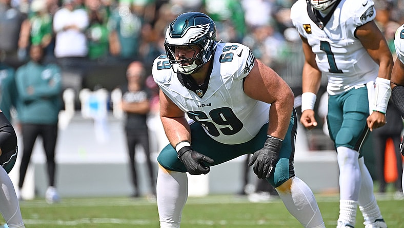 Philadelphia Eagles left guard Landon Dickerson