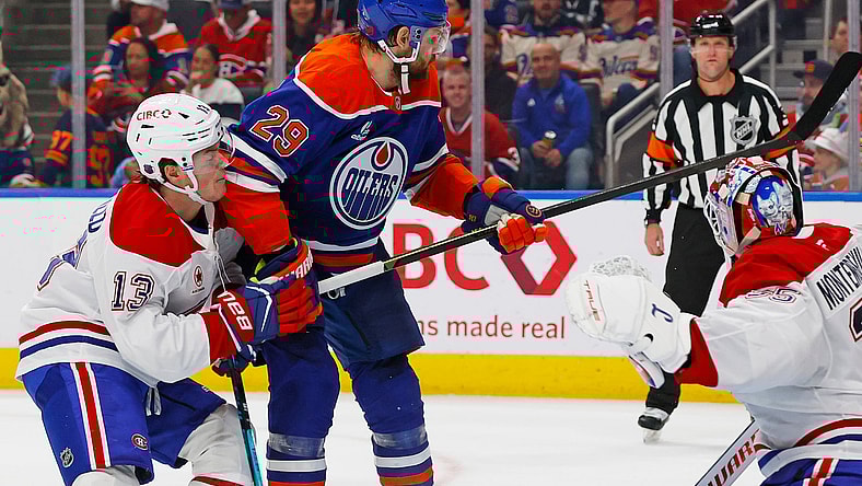 NHL: Montreal Canadiens at Edmonton Oilers