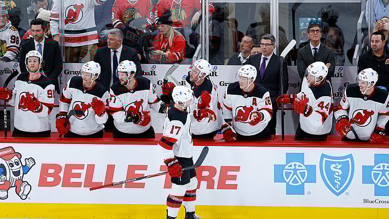 NHL: New Jersey Devils at Chicago Blackhawks