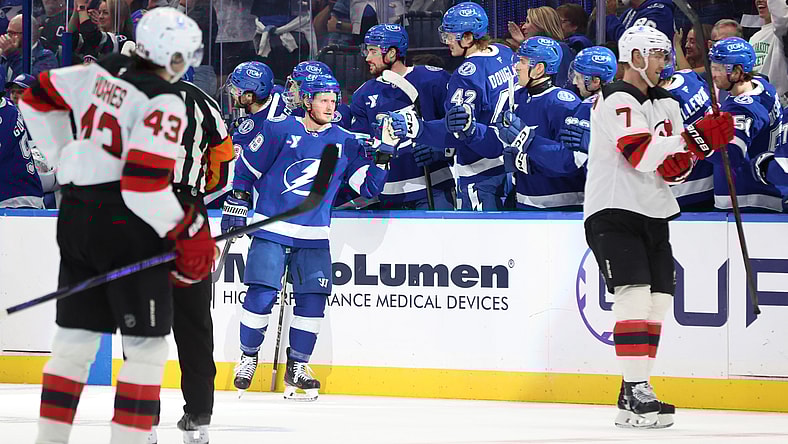 NHL: New Jersey Devils at Tampa Bay Lightning