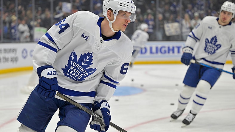 NHL: David Kampf, Toronto Maple Leafs at Los Angeles Kings