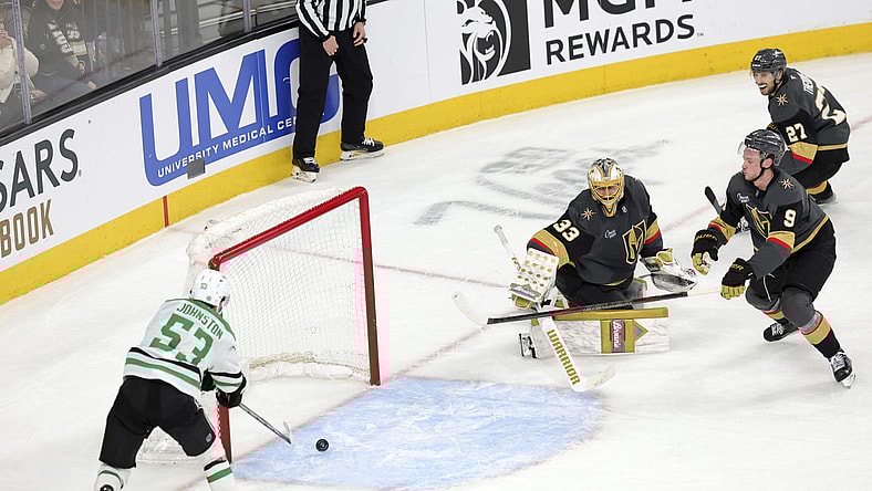 Wyatt Johnston, Jack Eichel, Shea Theodore, Adin Hill, Vegas Golden Knights, Dallas Stars