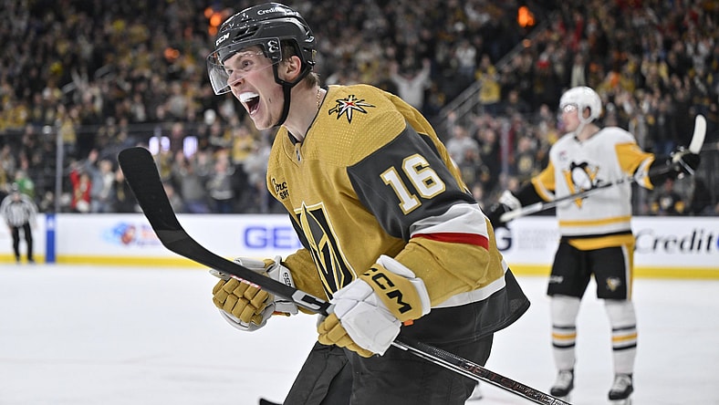Golden Knights forward Dorofeyev scores a goal 1/20/24 against the Pittsburgh Penguins (Photo/Screenshot- Vegas Golden Knights via Twitter)