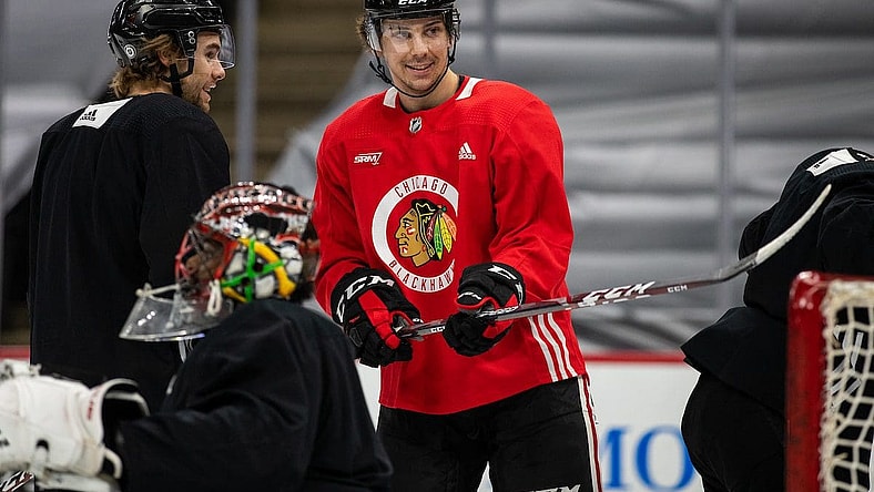 Dylan Strome NHL Trade Rumors Chicago Blackhawks (Photo- Chicago Blackhawks via Twitter)