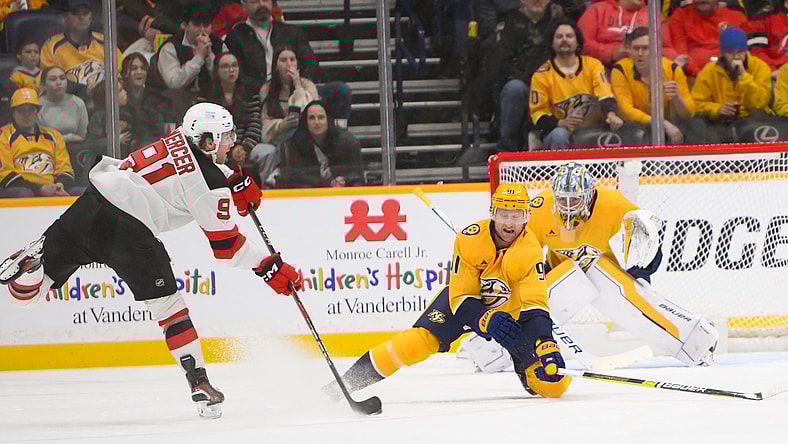 NHL: New Jersey Devils at Nashville Predators