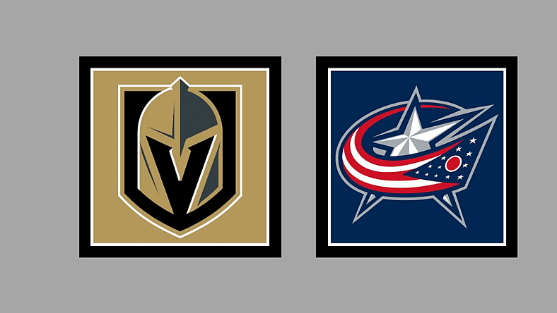 Vegas Golden Knights vs Columbus Blue Jackets AWAY Gameday Graphic