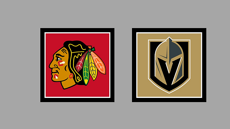 Chicago Blackhawks Vegas Golden Knights Gameday Graphic HOME