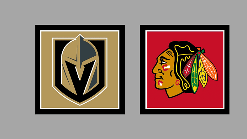 Chicago Blackhawks Vegas Golden Knights Gameday Graphic AWAY