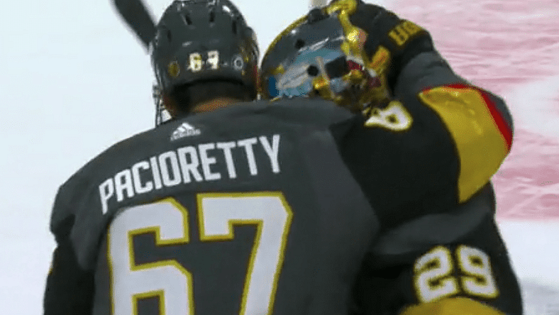 Max Pacioretty Marc-Andre Fleury Vegas Golden Knights