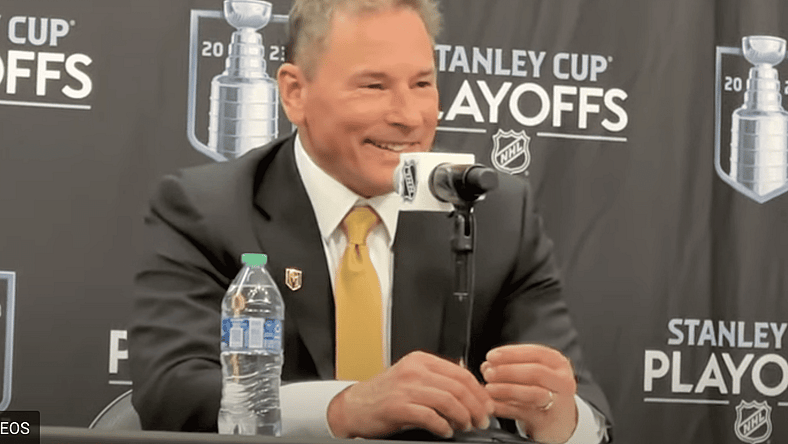 Vegas Golden Knights room, Bruce Cassidy