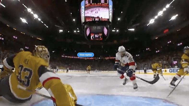 Adin Hill makes ridiculous save, Game 1 Stanley Cup Final