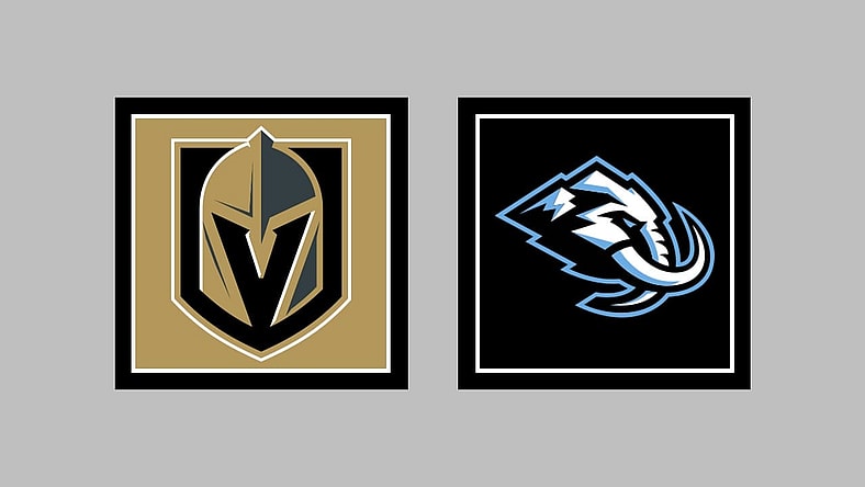 Vegas Golden Knights vs Utah Mammoth AWAY Gameday Graphic