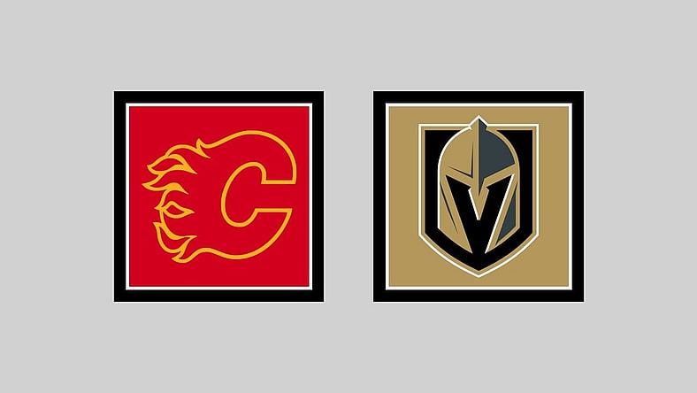 Vegas Golden Knights vs Calgary Flames HOME Gameday Graphic