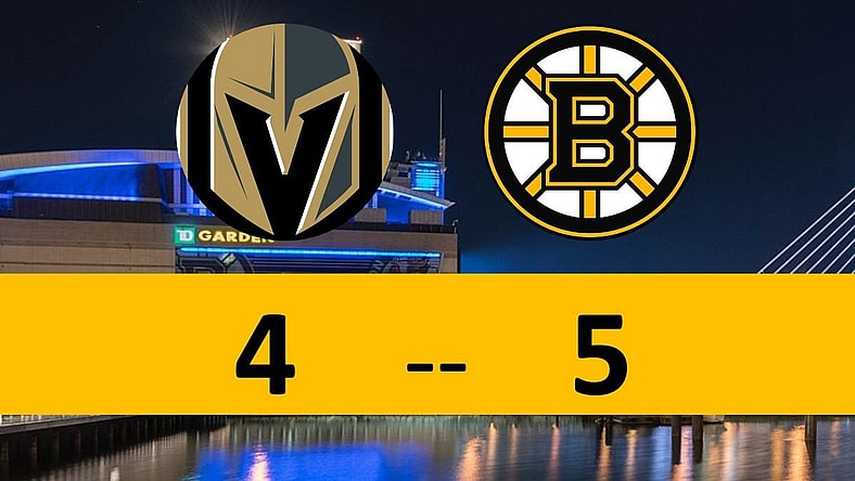 Vegas Golden Knights Lose Boston Bruins 5-4