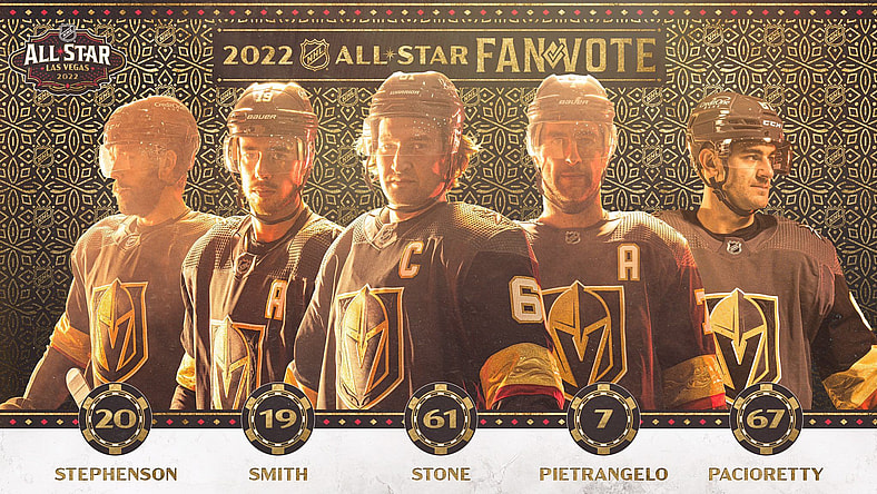 Vegas Golden Knights 2022 All-Star Game Captain Nominees (Photo- Vegas Golden Knights via Twitter)