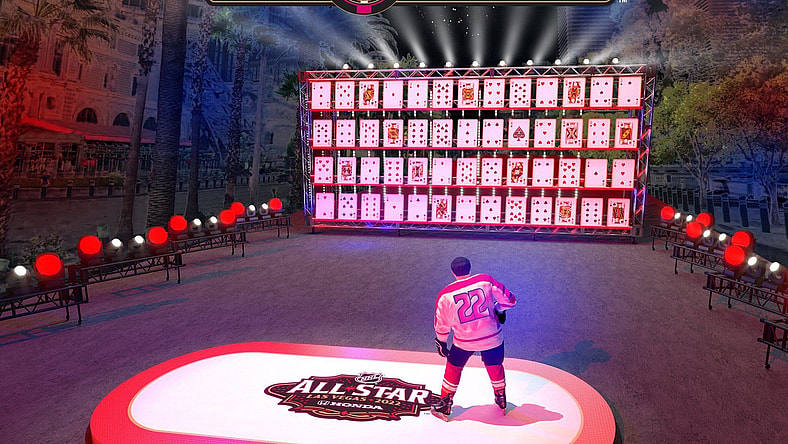 2022 NHL All-Star Game 21 in 22 blackjack on ice Vegas Golden Knights NHL (Photo- NHL/ESPN)
